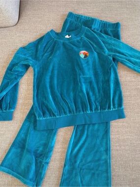 Cat & Jack Teal Velour Set for Kids